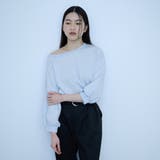 ブルー | 【着回し抜群】マルチネックスウェット | VICKY