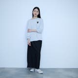 【大人の抜け感】ワッペンマルチネックスウェット | VICKY | 詳細画像12 