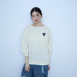 【大人の抜け感】ワッペンマルチネックスウェット | VICKY | 詳細画像2 
