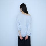 【大人の抜け感】ワッペンマルチネックスウェット | VICKY | 詳細画像6 
