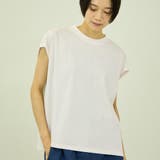 オフホワイト | コットンソロナフレンチスリーブTシャツ | VICKY