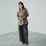 シアーレザー調イージーテーパードパンツ≪手洗い可能≫ | VICKY | 詳細画像14