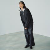 シアーレザー調イージーテーパードパンツ≪手洗い可能≫ | VICKY | 詳細画像15