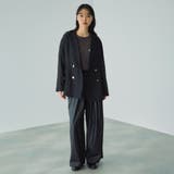 シアーレザー調イージーテーパードパンツ≪手洗い可能≫ | VICKY | 詳細画像16