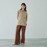 シアーレザー調イージーテーパードパンツ≪手洗い可能≫ | VICKY | 詳細画像2