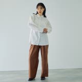 シアーレザー調イージーテーパードパンツ≪手洗い可能≫ | VICKY | 詳細画像7