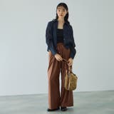 シアーレザー調イージーテーパードパンツ≪手洗い可能≫ | VICKY | 詳細画像9