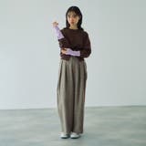 ライトツィード2タックパンツ≪セットアップ対応/手洗い可能≫ | VICKY | 詳細画像15