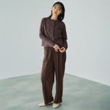 ミニ裏毛ピンタックワイドパンツ≪手洗い可能≫ | VICKY | 詳細画像10 