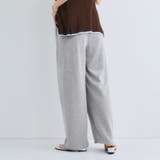 ミニ裏毛ピンタックワイドパンツ≪手洗い可能≫ | VICKY | 詳細画像11 