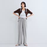 ミニ裏毛ピンタックワイドパンツ≪手洗い可能≫ | VICKY | 詳細画像12 
