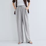 ライトグレー | ミニ裏毛ピンタックワイドパンツ≪手洗い可能≫ | VICKY