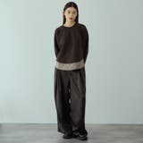 ヘビーサテンタックワイドパンツ≪手洗い可能≫ | VICKY | 詳細画像2