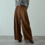 ヘビーサテンタックワイドパンツ≪手洗い可能≫ | VICKY | 詳細画像9