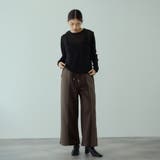 軽量ボンディングイージーワイドパンツ≪洗濯機で洗える≫ | VICKY | 詳細画像11