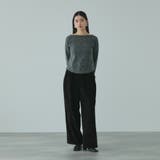 サージ2タックワイドパンツ≪手洗い可能≫ | VICKY | 詳細画像3 