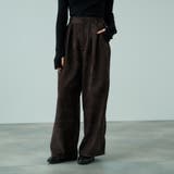 ブラウン | サージ2タックワイドパンツ≪手洗い可能≫ | VICKY