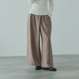 フィブリルサテンラップワイドパンツ≪洗濯機で洗える≫ | VICKY | 詳細画像2 