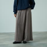 ライトグレー | フィブリルサテンラップワイドパンツ≪洗濯機で洗える≫ | VICKY
