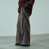 ストライプサイドラインワイドパンツ≪手洗い可能≫ | VICKY | 詳細画像1 