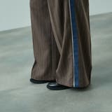 ストライプサイドラインワイドパンツ≪手洗い可能≫ | VICKY | 詳細画像4 