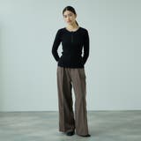 ストライプサイドラインワイドパンツ≪手洗い可能≫ | VICKY | 詳細画像6 