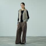 ストライプサイドラインワイドパンツ≪手洗い可能≫ | VICKY | 詳細画像7 