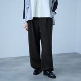 ブラック | 【着回し抜群】裏毛2タックパンツ | VICKY