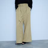 ベージュ | 【大人の抜け感】ツイルチノワイドパンツ | VICKY