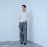 【大人の抜け感】デニムカットオフダメージパンツ | VICKY | 詳細画像15 