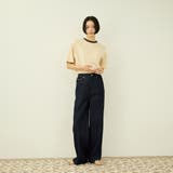 サイドゴムセンタープレス ストレートデニムパンツ | VICKY | 詳細画像4 