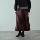 レザーライクジョーゼットプリーツスカート≪手洗い可能≫ | VICKY | 詳細画像11 