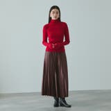 レザーライクジョーゼットプリーツスカート≪手洗い可能≫ | VICKY | 詳細画像15 