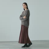 レザーライクジョーゼットプリーツスカート≪手洗い可能≫ | VICKY | 詳細画像17 