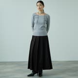 ワイドプリーツスリットスカート≪手洗い可能≫ | VICKY | 詳細画像2