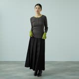 ワイドプリーツスリットスカート≪手洗い可能≫ | VICKY | 詳細画像4