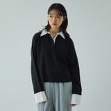 シャツカラーポロニットプルオーバー≪手洗い可能≫ | VICKY | 詳細画像2 