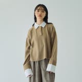 シャツカラーポロニットプルオーバー≪手洗い可能≫ | VICKY | 詳細画像4 