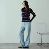 MIXカラーボーダーニットプルオーバー | VICKY | 詳細画像2 