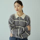 MIXボーダーポロニットプルオーバー | VICKY | 詳細画像10
