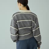 MIXボーダーポロニットプルオーバー | VICKY | 詳細画像12