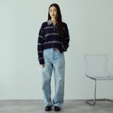 MIXボーダーポロニットプルオーバー | VICKY | 詳細画像2