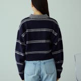 MIXボーダーポロニットプルオーバー | VICKY | 詳細画像5