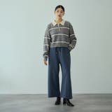 MIXボーダーポロニットプルオーバー | VICKY | 詳細画像9