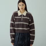 ブラウン系その他 | MIXボーダーポロニットプルオーバー | VICKY