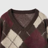 アーガイルVネックニット≪手洗い可能≫ | VICKY | 詳細画像11 