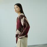 アーガイルVネックニット≪手洗い可能≫ | VICKY | 詳細画像3 