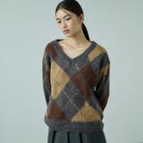 アーガイルVネックニット≪手洗い可能≫ | VICKY | 詳細画像6 