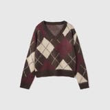 アーガイルVネックニット≪手洗い可能≫ | VICKY | 詳細画像9 