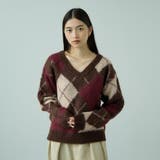 ブラウン系その他 | アーガイルVネックニット≪手洗い可能≫ | VICKY